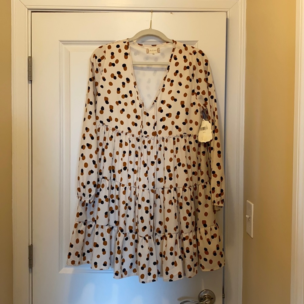 Polka dot parachute dress